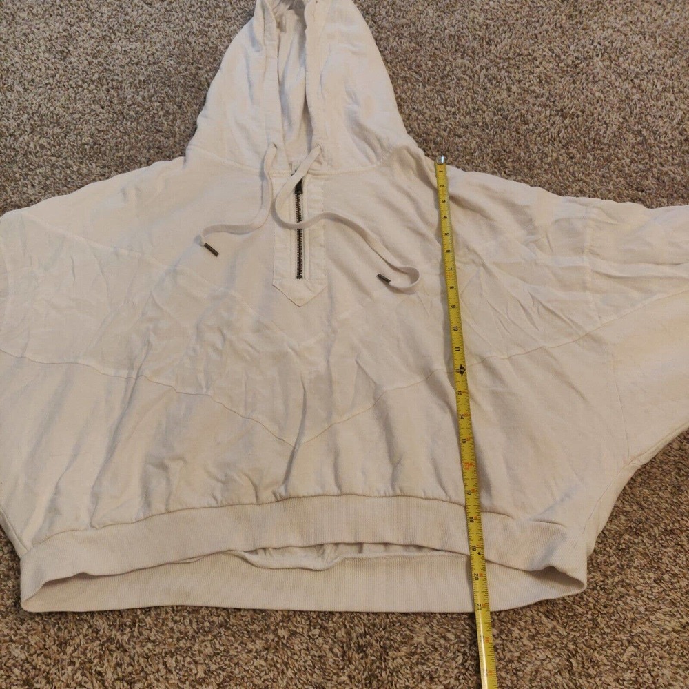 Pink Victoria's Secret Women's Hoodie Sweatshirt Quarter Zip White Size Large - Picture 6 of 6